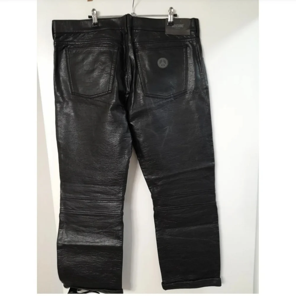 Moschino Black Relaxed Fit Jeans with Ribbed Panels - Picture 2 of 6